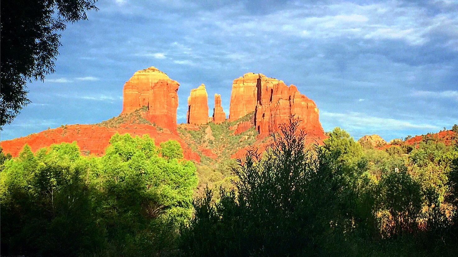 Sedona red rock at golden hour